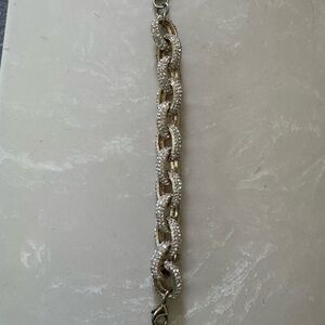 Gold and Sparkly Chain Bracelet